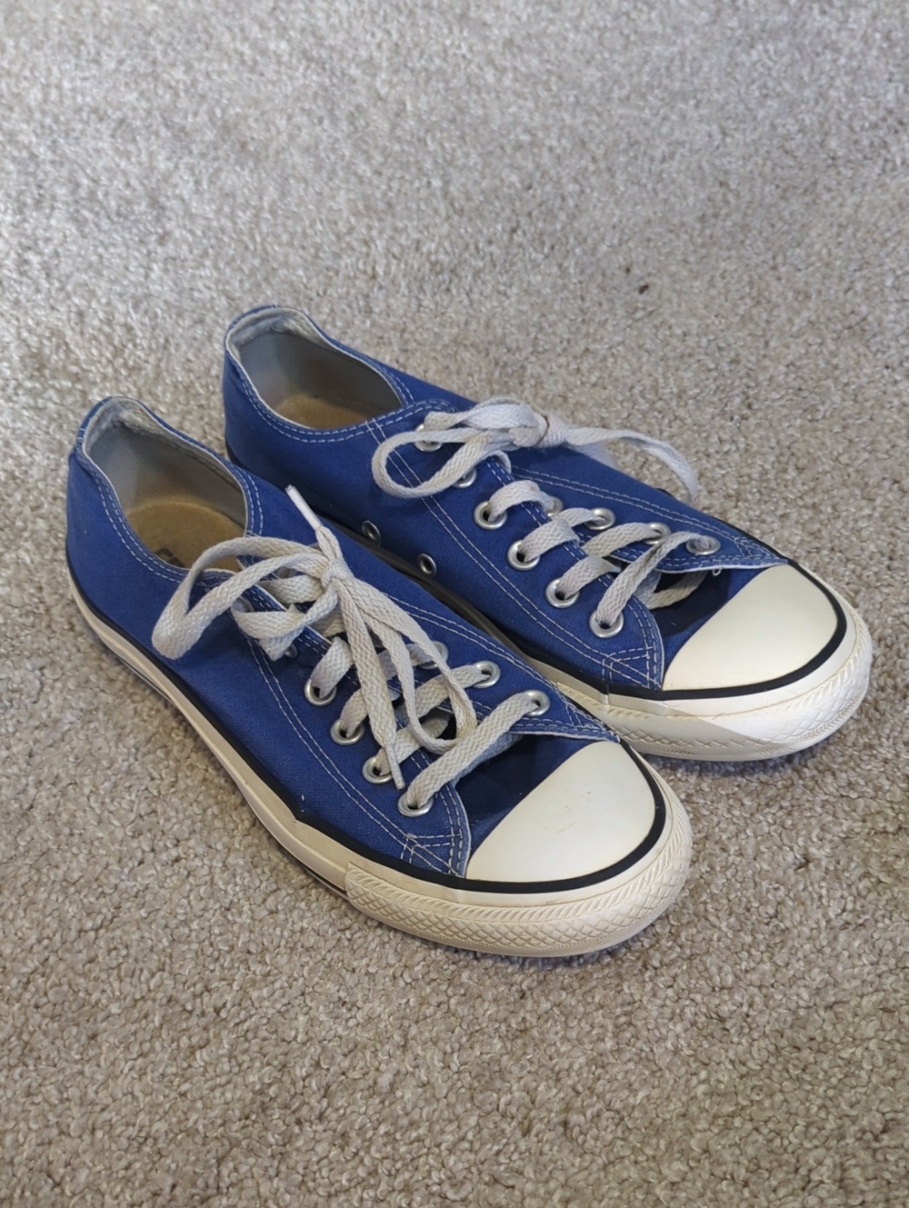 Converse All Star Chuck Taylor Low Tops Royal Blue Sneaker Shoes 8W 6M